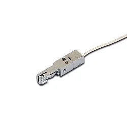 Einde toevoer LED TRACK 24V, aluminium geëloxeerd