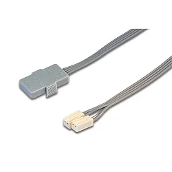 Accessory for 24V power track Flat Track - center position feed, 250cm lead, with 2x LED24-plug, grey