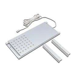 Onderbouwarmatuur LED L-PAD plat, met stekker, dimbaar IP20, aluminium, transparant dimbaar 7,5W 480lm 3000K CRI 90-100