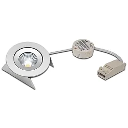 Inbouwarmatuur SR 68-LED draaibaar, set van 1, UGR < 19 IP44, chroom, transparant dimbaar 7,5W 800lm 3000K CRI 90-100