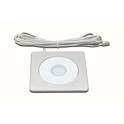 Inbouwarmatuur AQ 78-LED stijf, vierkant, met stekker IP20, transparant, wit dimbaar 7,5W 450lm 3000K CRI 90-100