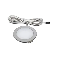 Paneelarmatuur DYNAMIC FR 68-LED rond, met stekker, Tunable White IP20, rvs, opaal dimbaar