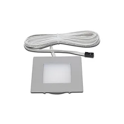 Paneelarmatuur DYNAMIC FQ 68-LED hoekig, Tunable White IP20, rvs, opaal dimbaar
