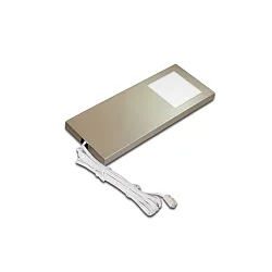 Onderbouwarmatuur LED SLIM-PAD F met stekker IP20, rvs, opaal dimbaar 5W 285lm 4000K 110° 110° CRI 80-89