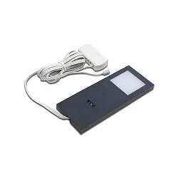 Onderbouwarmatuur LED SLIM-PAD F met sensor, met stekker, dimbaar IP20, opaal