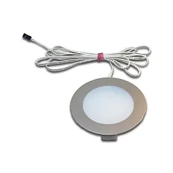 Recessed LED panel luminaire Dynamic FR 78-LED, IP44, LED 24 Dynamic connection, 4W 2700-5000K 270lm 110°, matt chrome