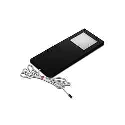Flat LED under-cabinet luminaire Dynamic LED Slim-Pad F, 24V-LED Dynamic, 5W 2700-5000K 285lm 110°, black
