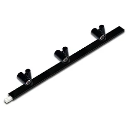 Railspots LED 2-LINK SPOT 3-vlams, draaibaar IP20, mat, gesatineerd, zwart dimbaar