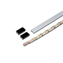 Lichtstrip LED 2-LINK FLOOD groot IP20, opaal, zwart dimbaar 16,1W 845lm 4000K CRI 90-100 90cm