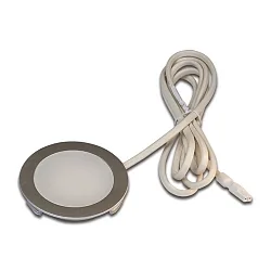 Paneelarmatuur HVCLS FR 78-LED rond IP20, rvs, opaal dimbaar