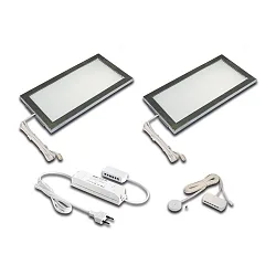Onderbouwarmatuur LED SKY dimbaar, bedienbaar met gebaren IP20, rvs dimbaar 12W 390lm 4000K 110° 110° CRI 80-89 21cm
