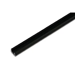 LED milling mount profile A 24mm for covering profile 15mm, asymmetrical light beam, length 100cm, black