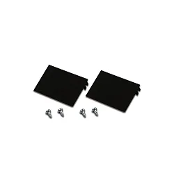 Afdekking set van 2, zwart, gelakt