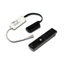 Controller 24V RGBW RGBW, radio bestuurbaar, met afstandsbediening, 7-voudig, wit mat