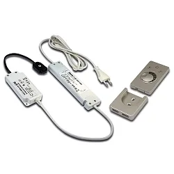 Transformer LED 350/15W radio with 3-fold, distributor incl. surface radio remote control and controller