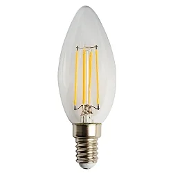 Filamentlamp kaarsvorm C35 E14 400lm 2700K 320° CRI 80 