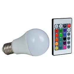 RGBW lichtbron met afstandsbediening A60 dimbaar E27 7,5W 500lm 3000K 160° CRI 80 