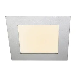 Paneelspot TOULOUSE hoekig, dimbaar IP44, zilver dimbaar