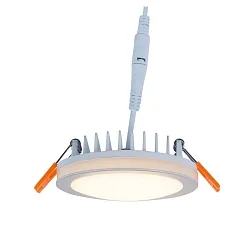 Downlight AURORA ingebouwde versie, incl. chauffeur, zijdelingse straling IP20, wit 