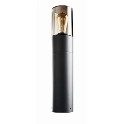 Padverlichting SANTORIN cilindrisch, kort E27 IP54, antraciet dimbaar