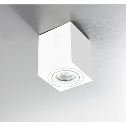 Downlight ADL8001 hoekig, draaibaar GU10 IP20, wit dimbaar