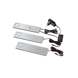 LED Under-cabinet luminaire IMOLA set of 3, 6,3W, 3000K, each 130lm, IP20