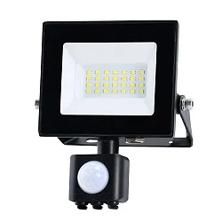 Strijklicht BOLTON 2.0 met sensor, met open kabel, schakelbaar IP44, gepoedercoat, zwart 