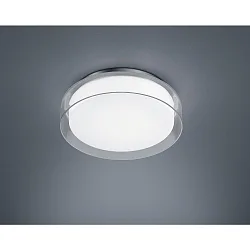 Badkamerarmatuur OLVI 30 IP44, chroom, helder, opaalwit, deels gesatineerd 