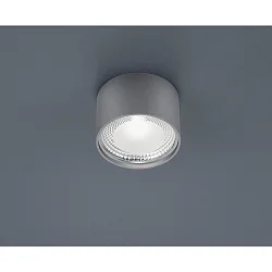 Plafondarmatuur KARI rond IP30, nikkel mat dimbaar