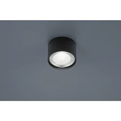 Plafondarmatuur KARI rond IP30, zwart mat dimbaar