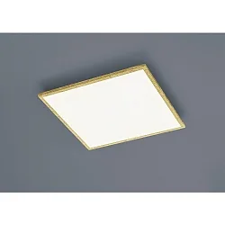 Plafondarmatuur RACK hoekig IP20, gesatineerd, bladgoud dimbaar