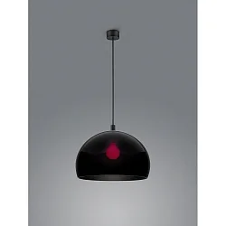 Pendelarmatuur DORO E27 IP20, zwart mat