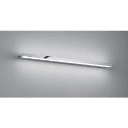 Spiegelarmatuur SLATE 90 IP44, chroom, gesatineerd 