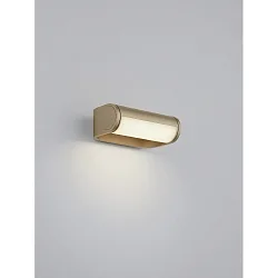 Wandarmatuur LUZ roteerbaar, direct / indirect, met diffuser IP54, koffie bruin dimbaar