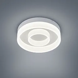 Plafondarmatuur LIV 30 2-voudig, ring vorm IP30, wit mat dimbaar
