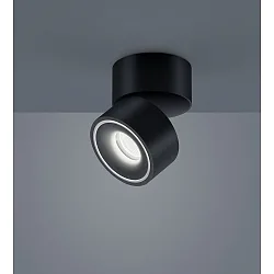 ceiling luminaire NAKA 15W 1 flame, adjustable IP20, black matt dimmable