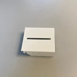 Metalen schijf SIRI, wit mat