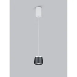 Pendelarmatuur OVE IP20, zwart, wit dimbaar