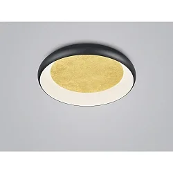 Wand- en plafondarmatuur TYRA LED IP20, goud, zwart dimbaar
