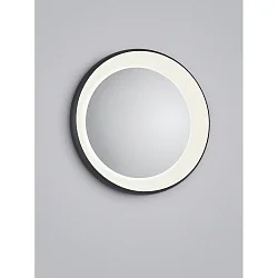 Spiegel met verlichting TYRA LED IP20, zwart dimbaar