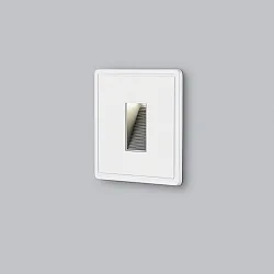 Wandinbouwarmatuur LES IP65, wit mat 