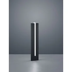 Lichtpaal OKI hoekig, met diffuser IP54, grafiet, gesatineerd 