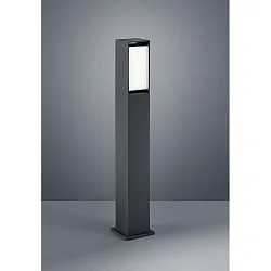 Lichtpaal ISY hoekig, draaibaar IP54, grafiet, gesatineerd 