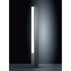 Lichtpaal TENDO 2-vlams, zijdelingse straling IP55, aluminium, grafiet, gesatineerd 