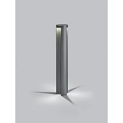 Lichtpaal SKY 3-voudig, direct / indirect, schakelbaar IP65, grafiet 