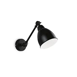 Wandarmatuur NEWTON AP1 E27 IP20, zwart 