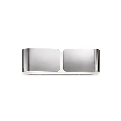 Wandarmatuur CLIP AP2 SMALL ARGENTO 2-vlams E27 IP20, chroom 