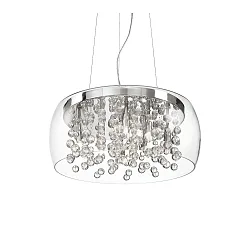 Pendant luminaire AUDI-80 SP8, 8 flames, G9, 40W, chromee