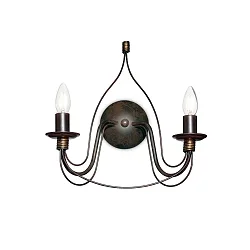 Wandarmatuur CORTE AP2 2-vlams E14 IP20, roest 