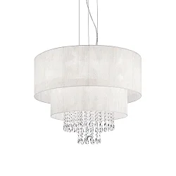 Pendelarmatuur OPERA SP6 6-vlams E27 IP20, wit 